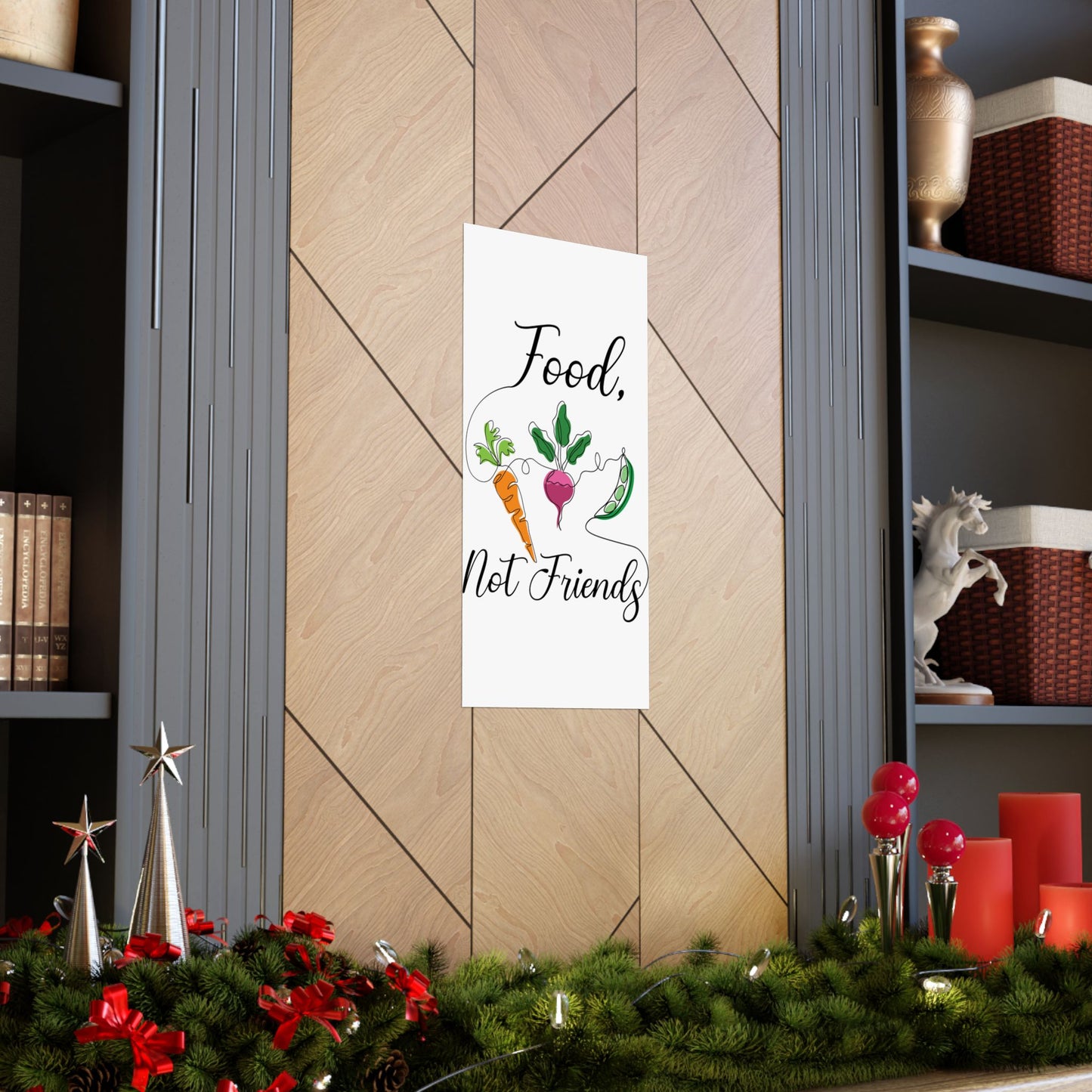Matte Vertical Posters - Vegan Design