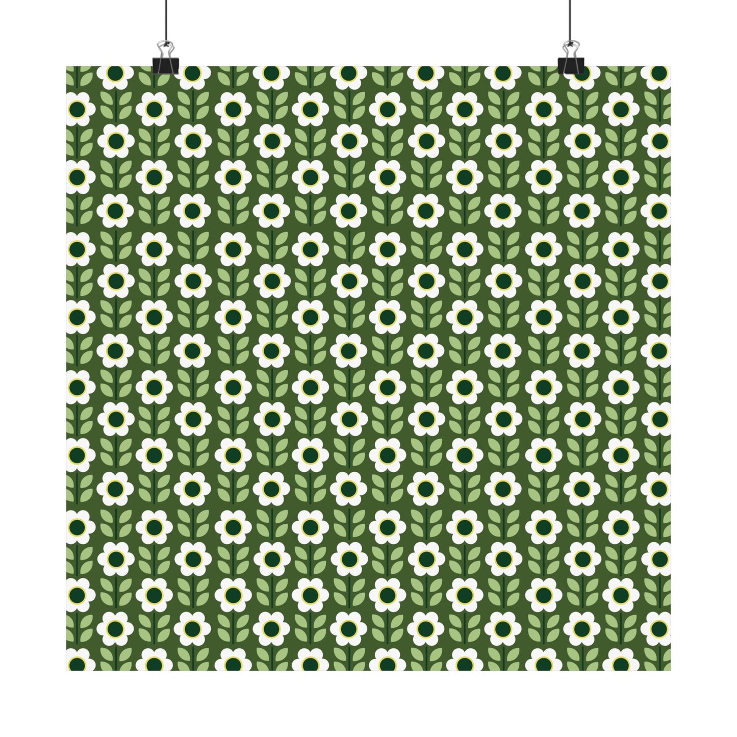 Matte Vertical Posters - Daisy Maze
