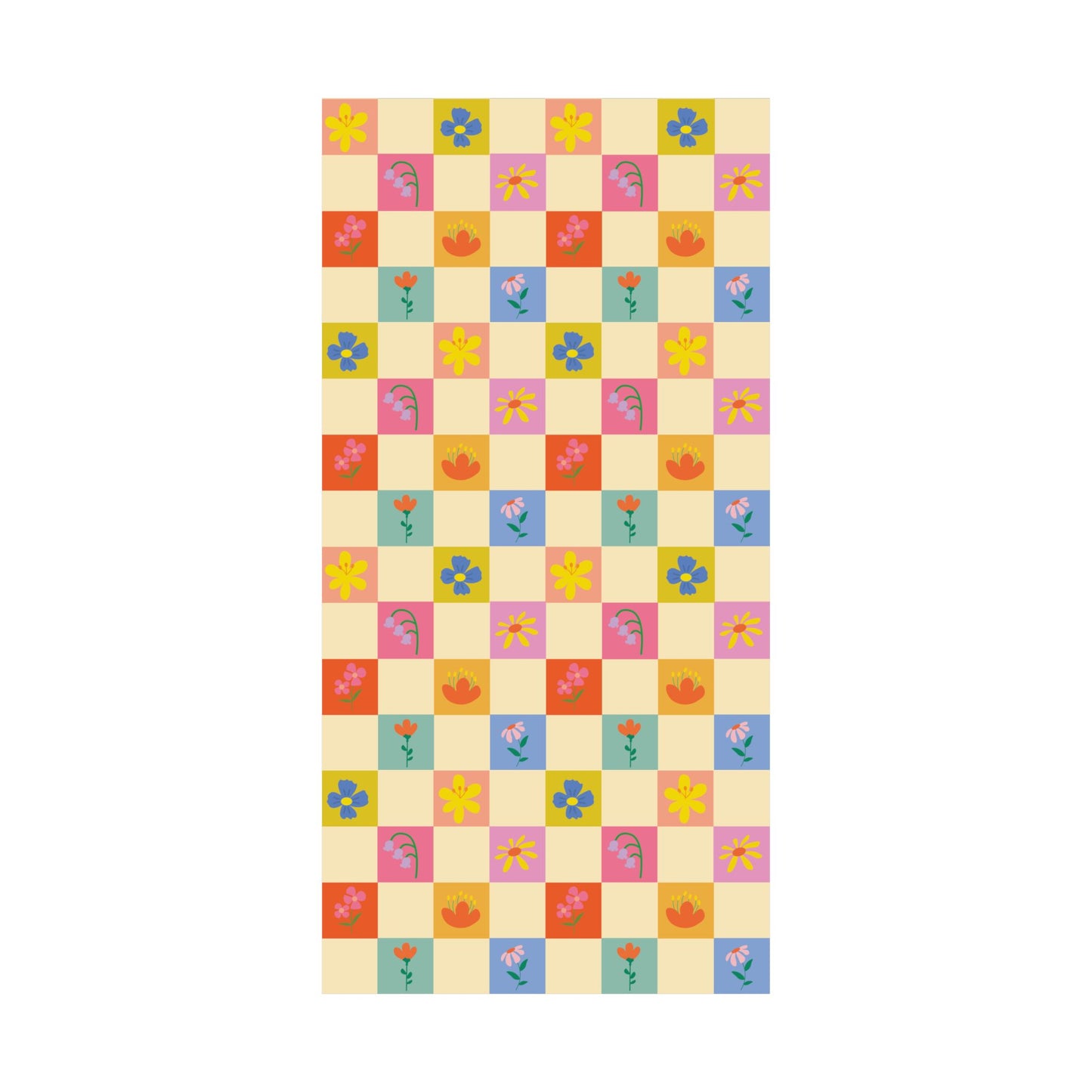 Matte Vertical Posters - Flower Pattern