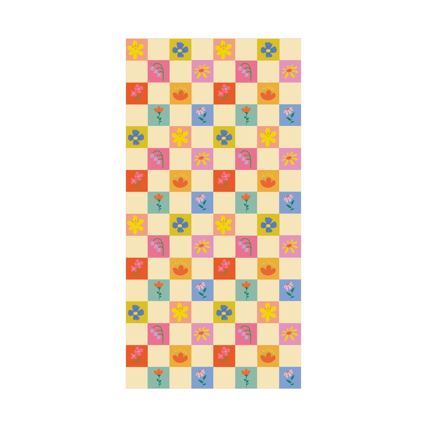 Matte Vertical Posters - Flower Pattern