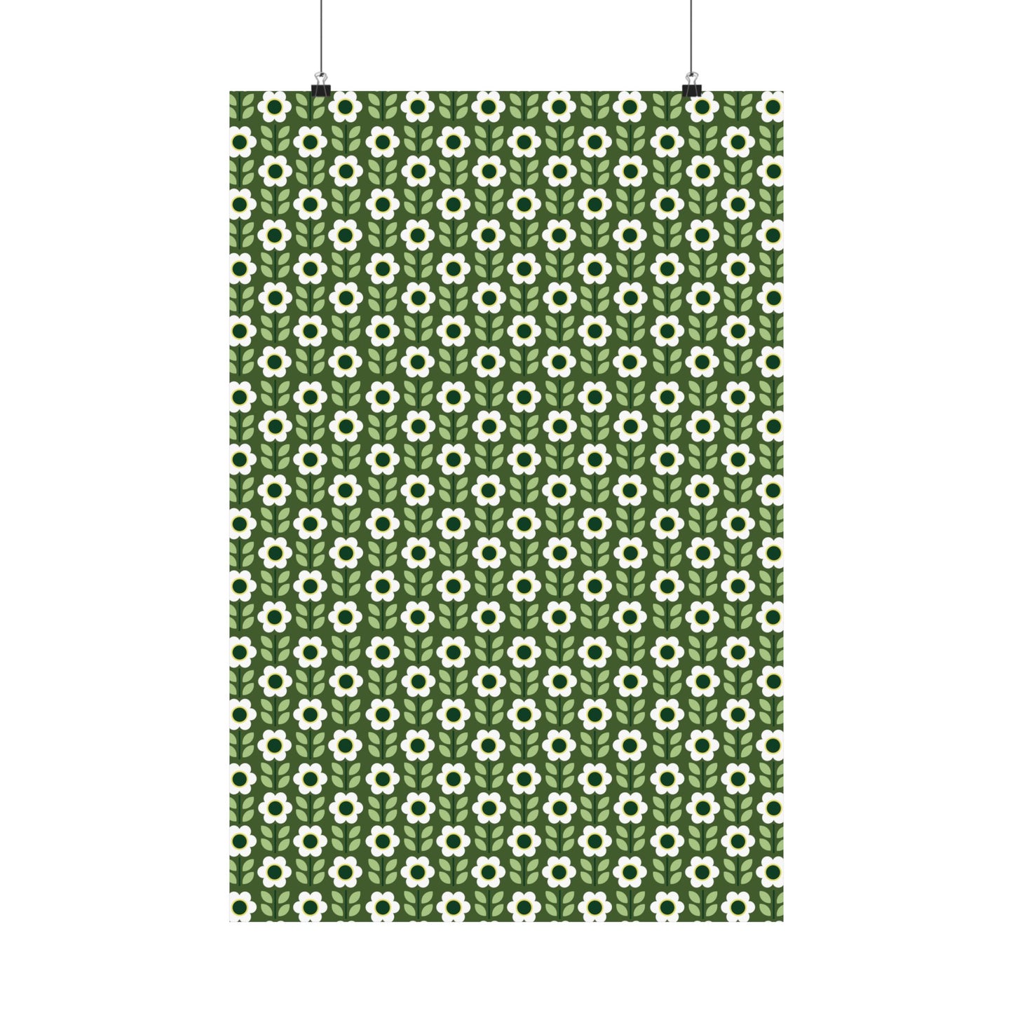 Matte Vertical Posters - Daisy Maze