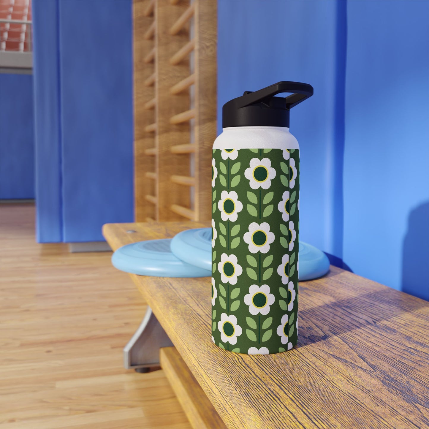 Stainless Steel Water Bottle, Standard Lid - Daisy Maze