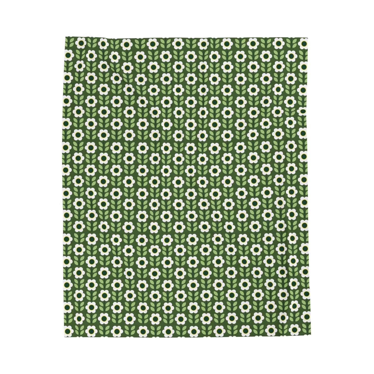 Velveteen Plush Blanket - Daisy Maze