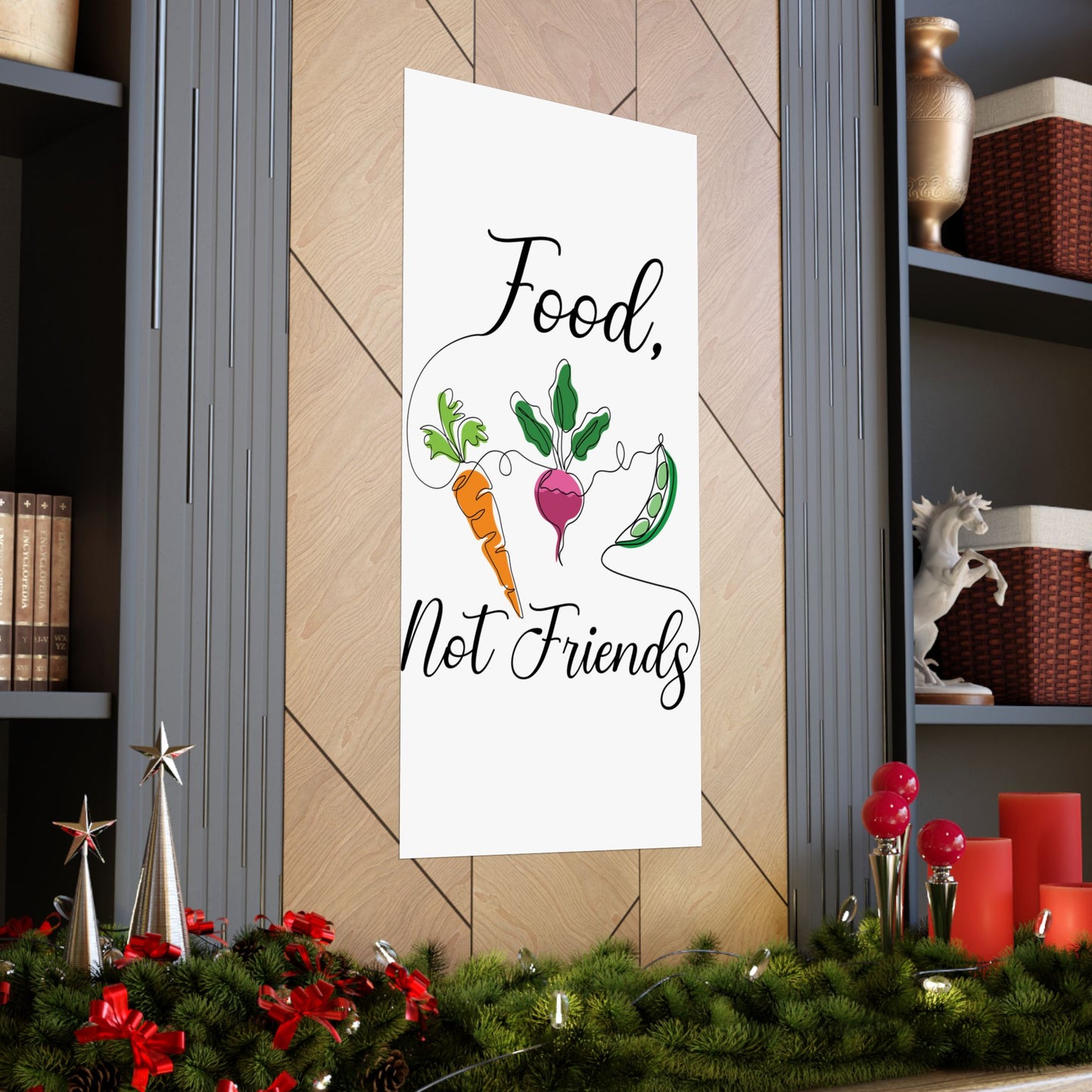 Matte Vertical Posters - Vegan Design