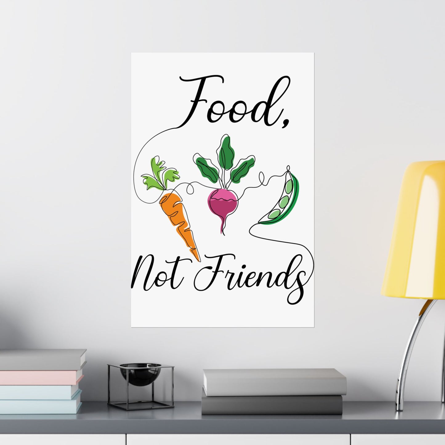 Matte Vertical Posters - Vegan Design