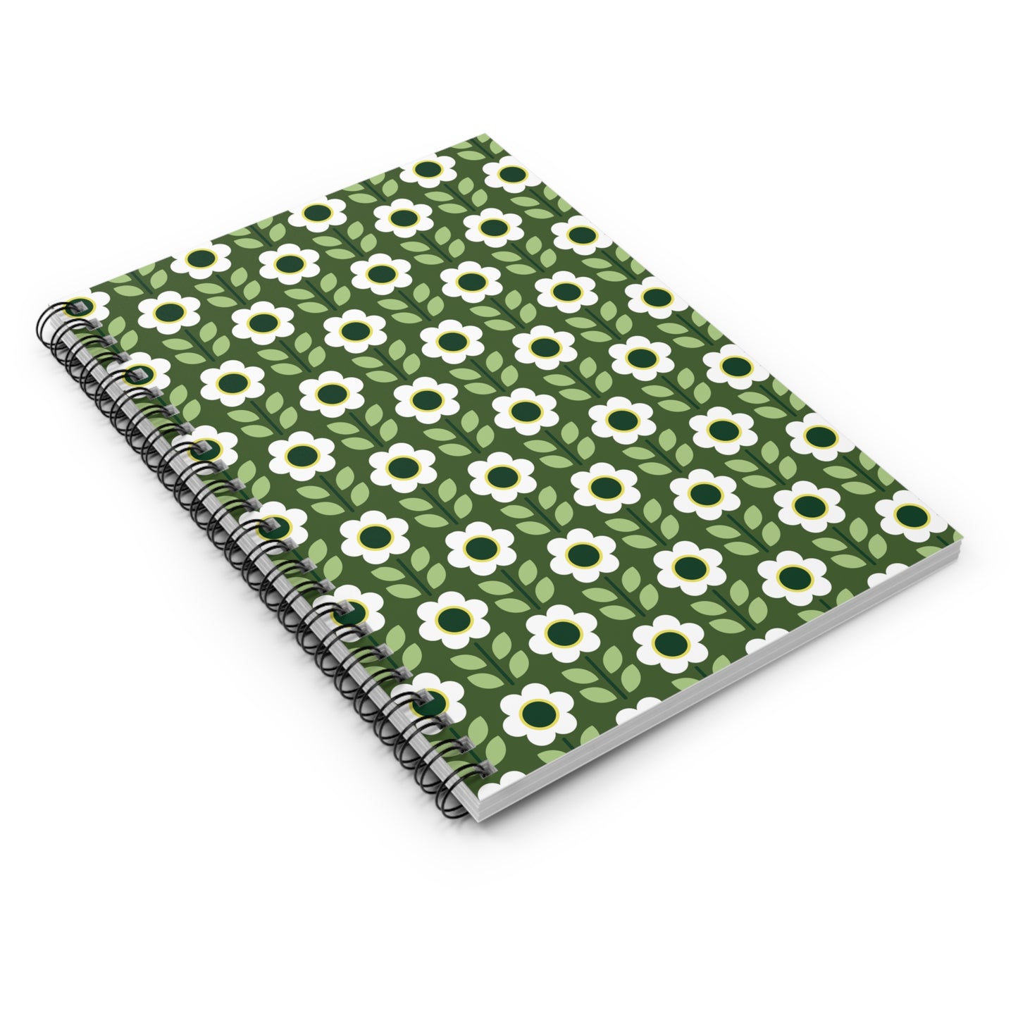 Spiral Notebook - Ruled Line - Daisy Maze