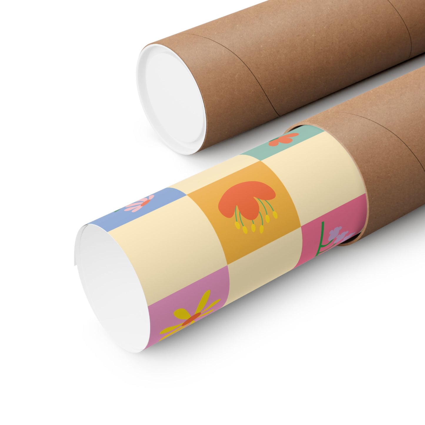 Matte Vertical Posters - Flower Pattern