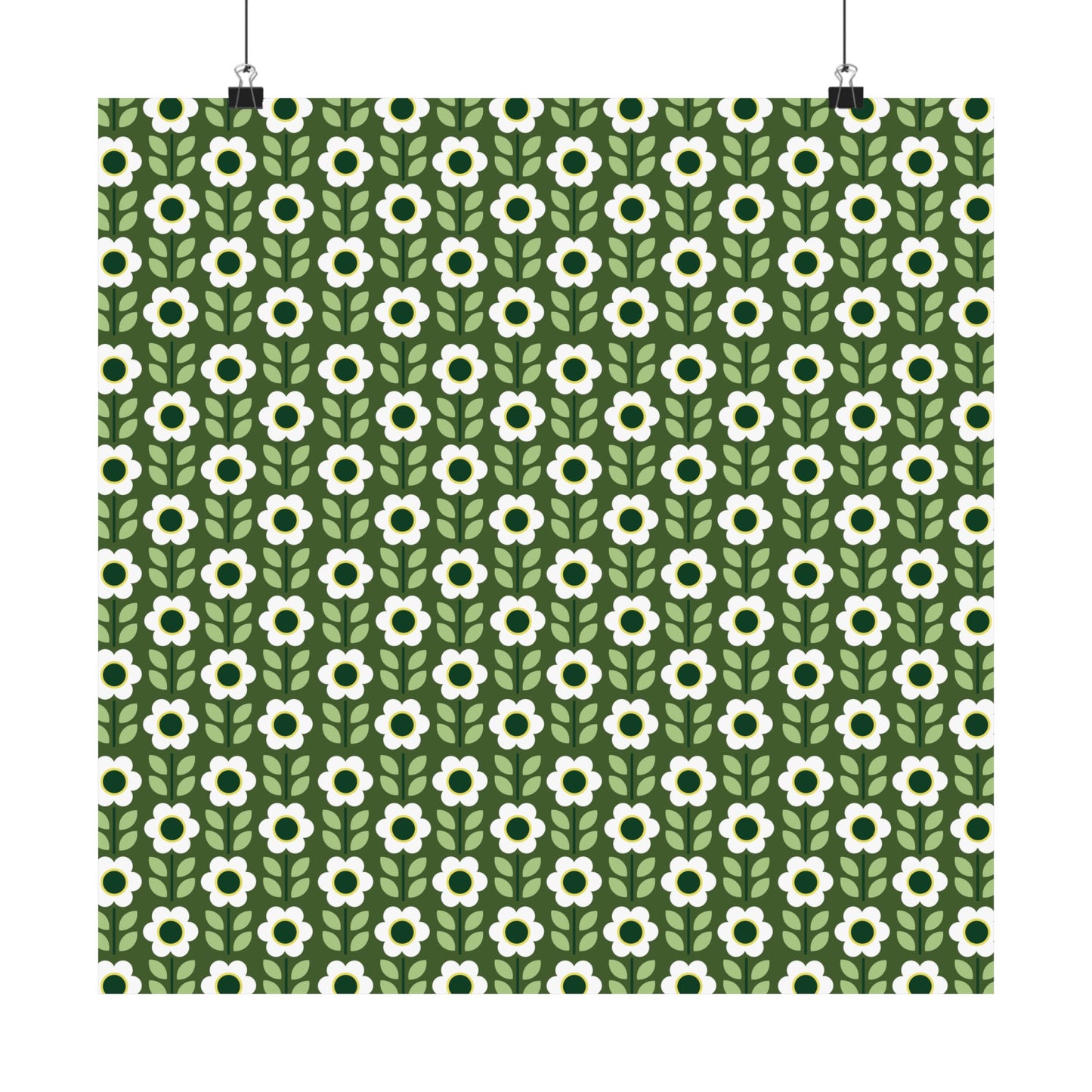 Matte Vertical Posters - Daisy Maze