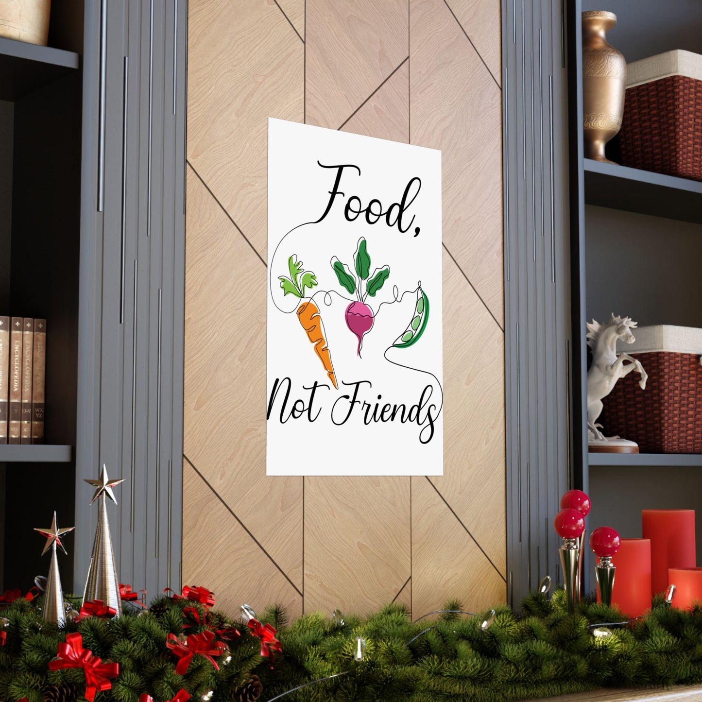 Matte Vertical Posters - Vegan Design