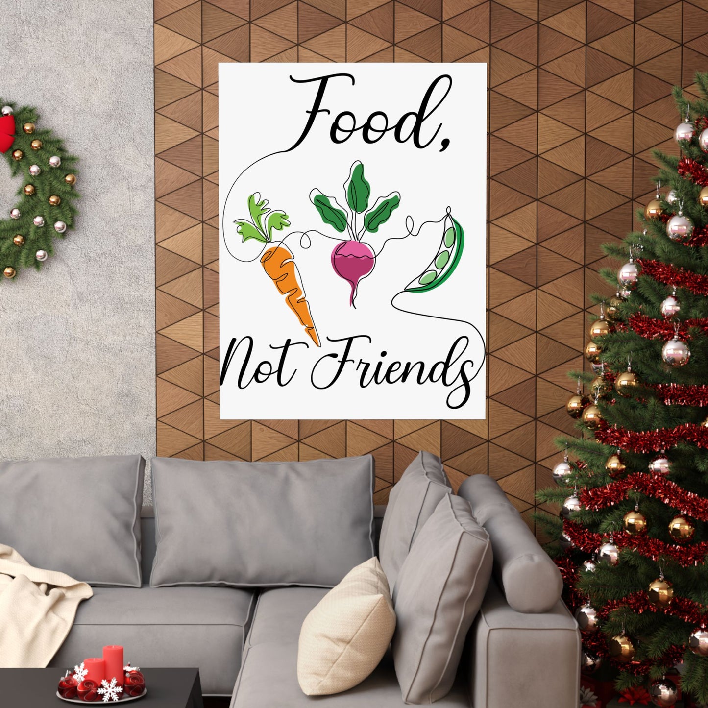 Matte Vertical Posters - Vegan Design