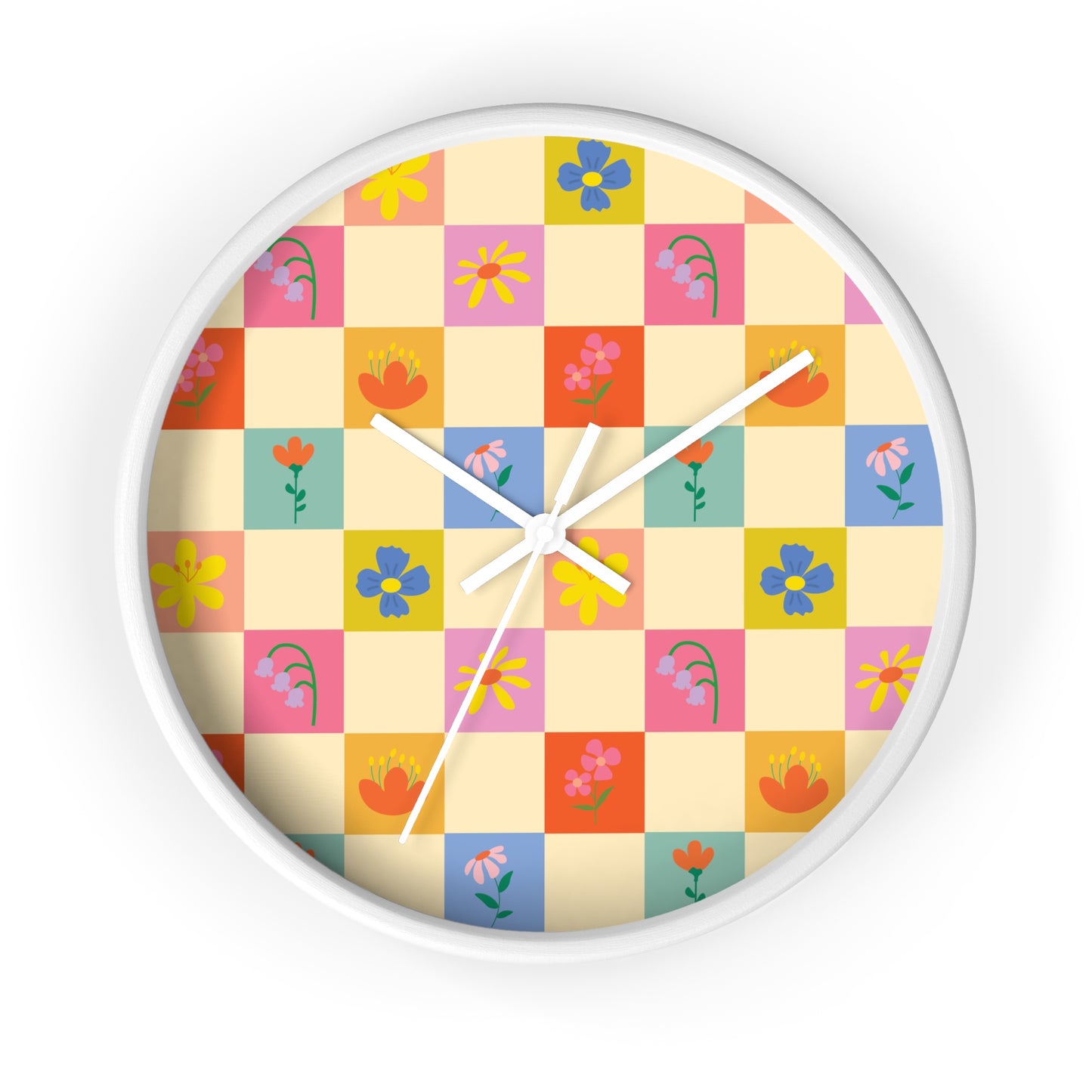 Wall Clock - Flower Patter