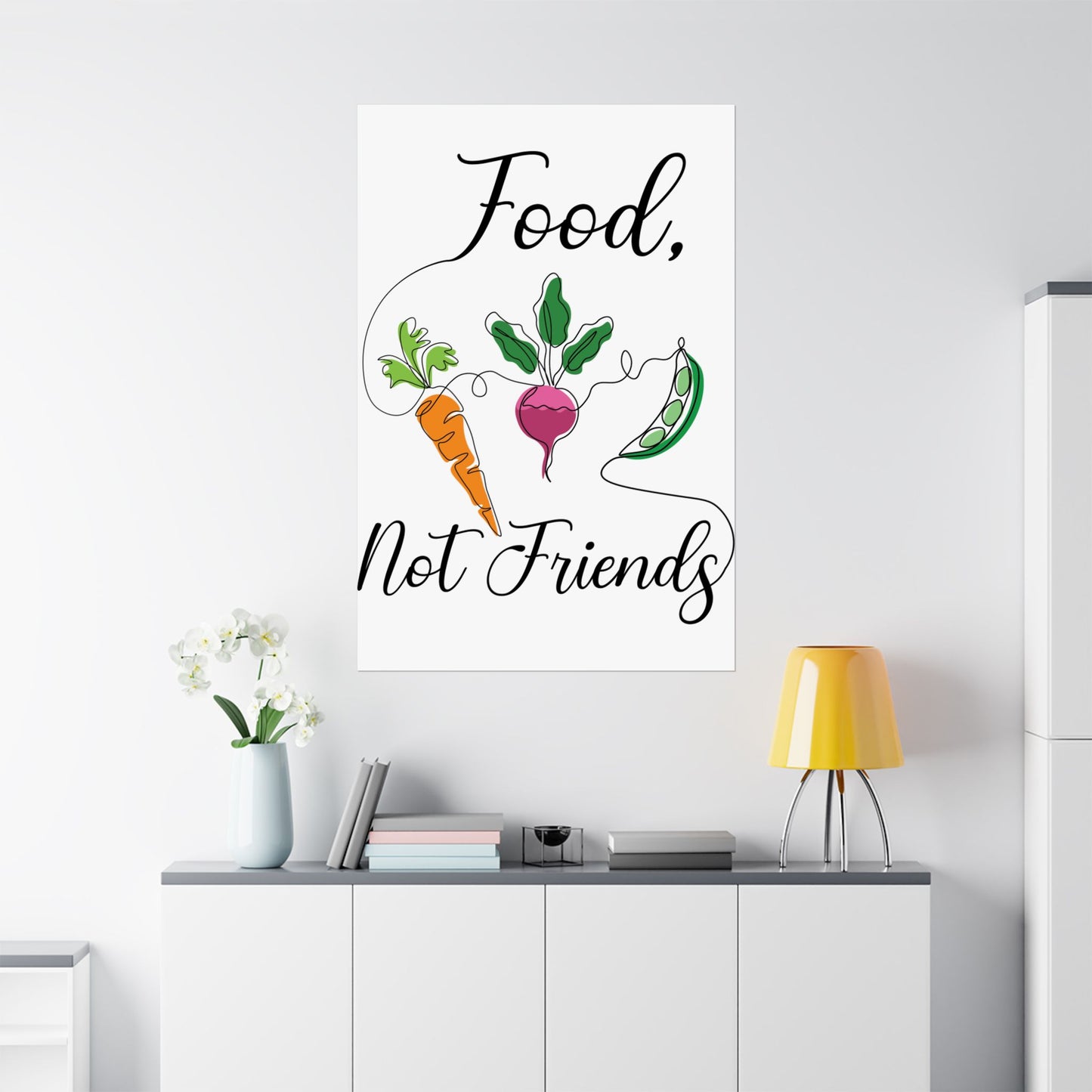 Matte Vertical Posters - Vegan Design