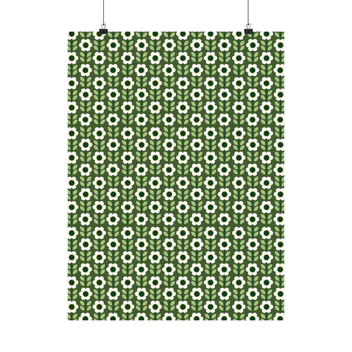Matte Vertical Posters - Daisy Maze