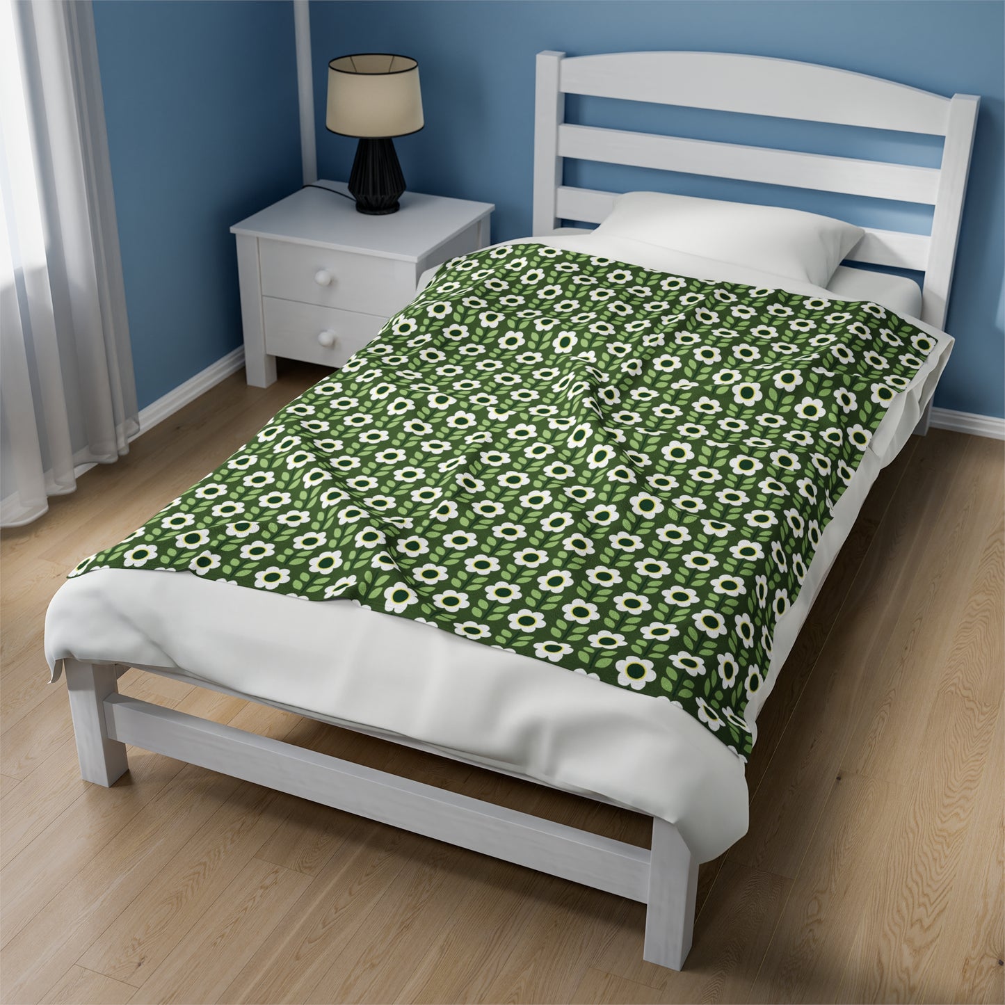 Velveteen Plush Blanket - Daisy Maze