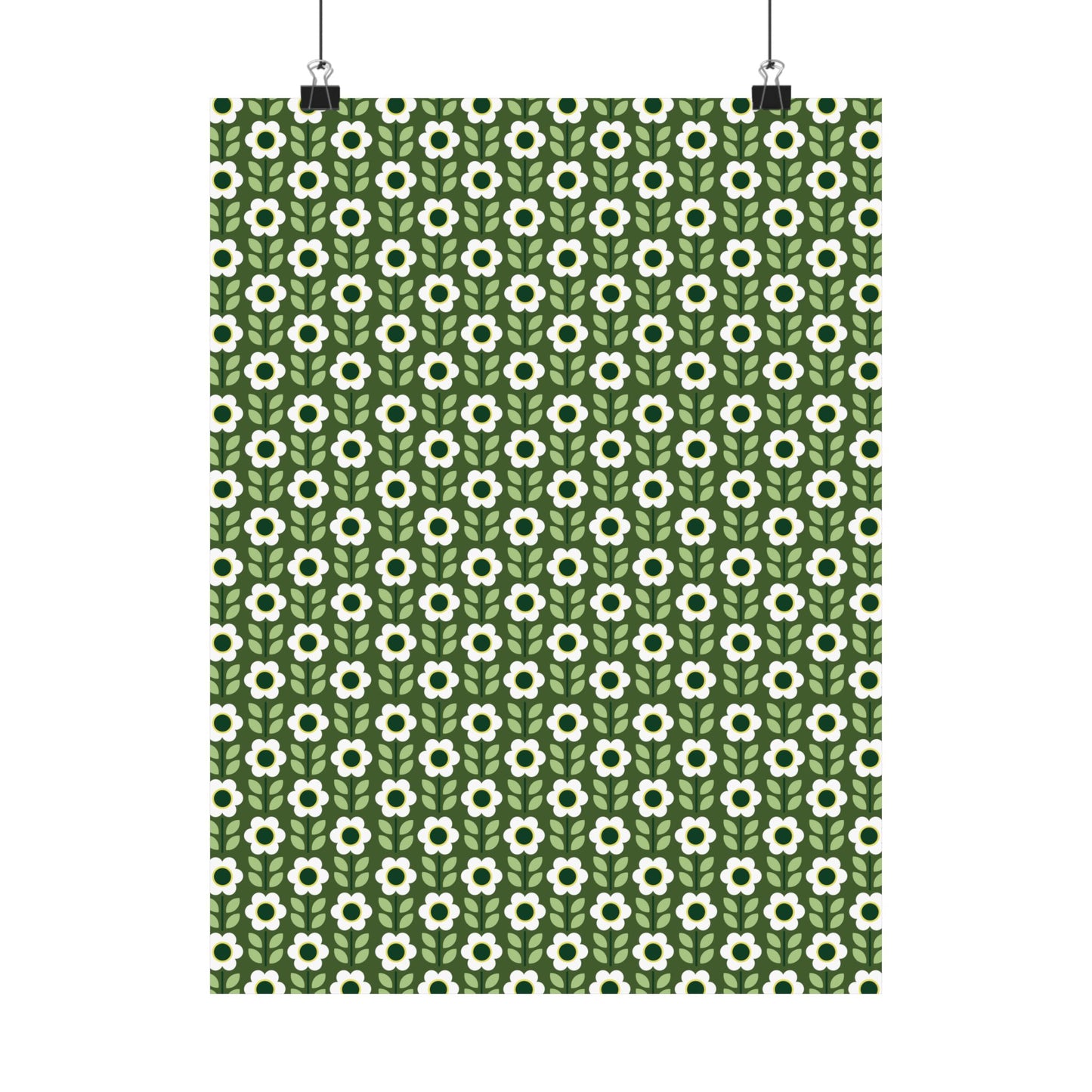 Matte Vertical Posters - Daisy Maze