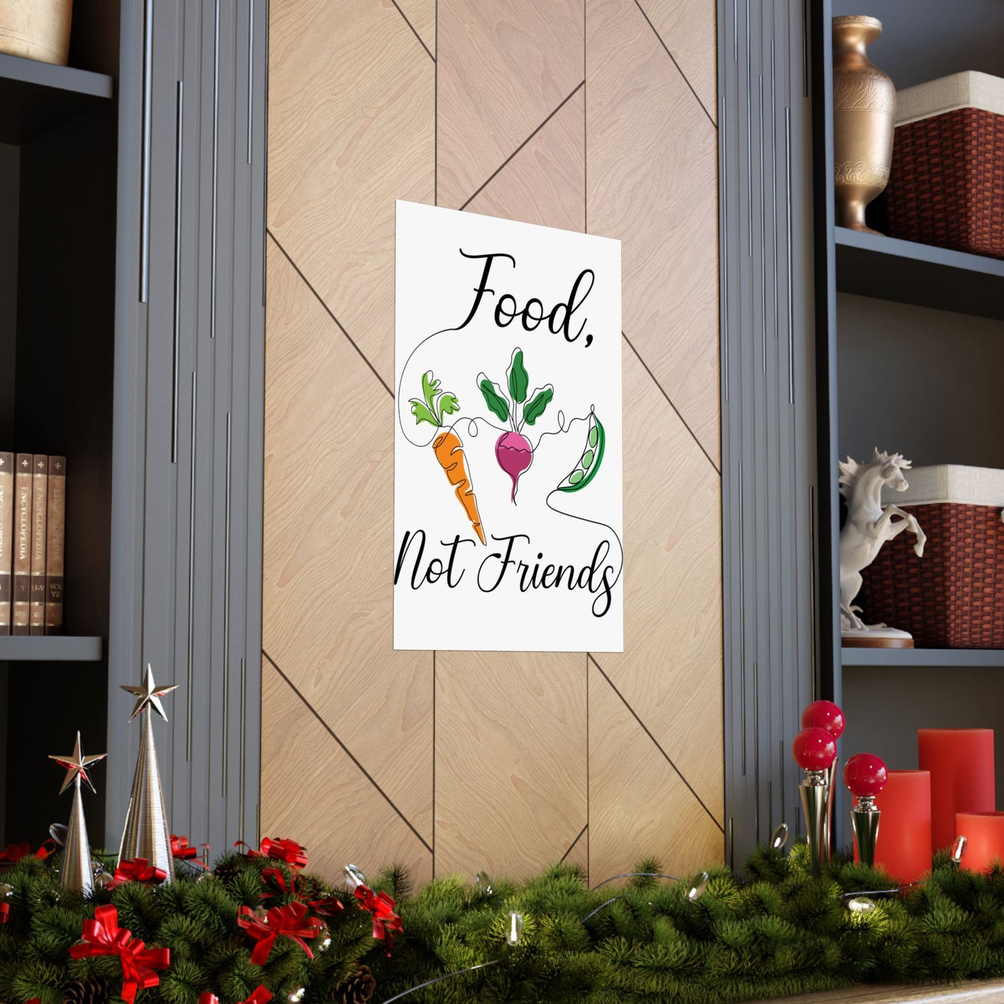 Matte Vertical Posters - Vegan Design