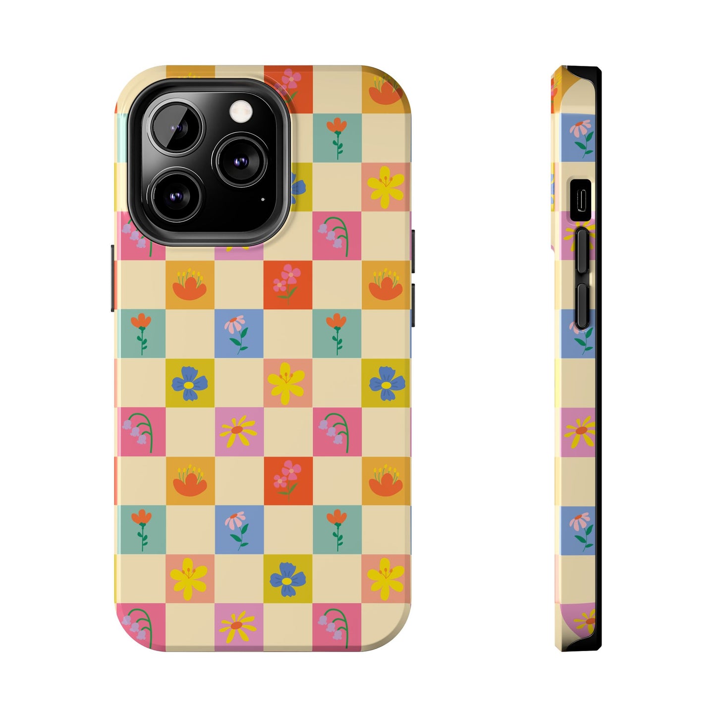 Tough Phone Cases - Flower Pattern