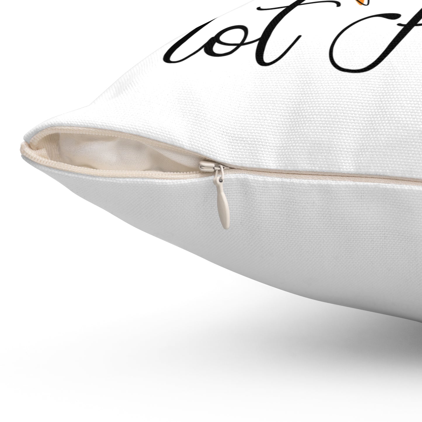Spun Polyester Square Pillow - Vegan Design