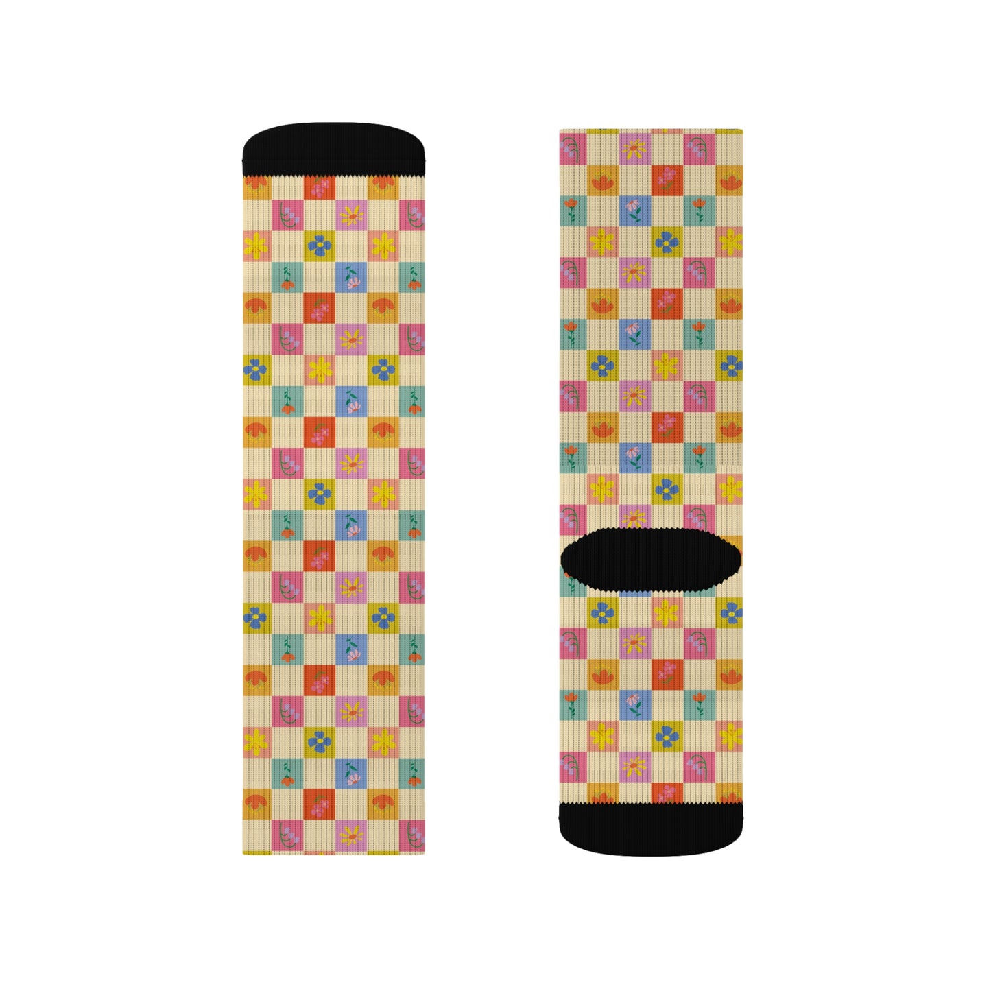 Sublimation Socks - Flower Pattern