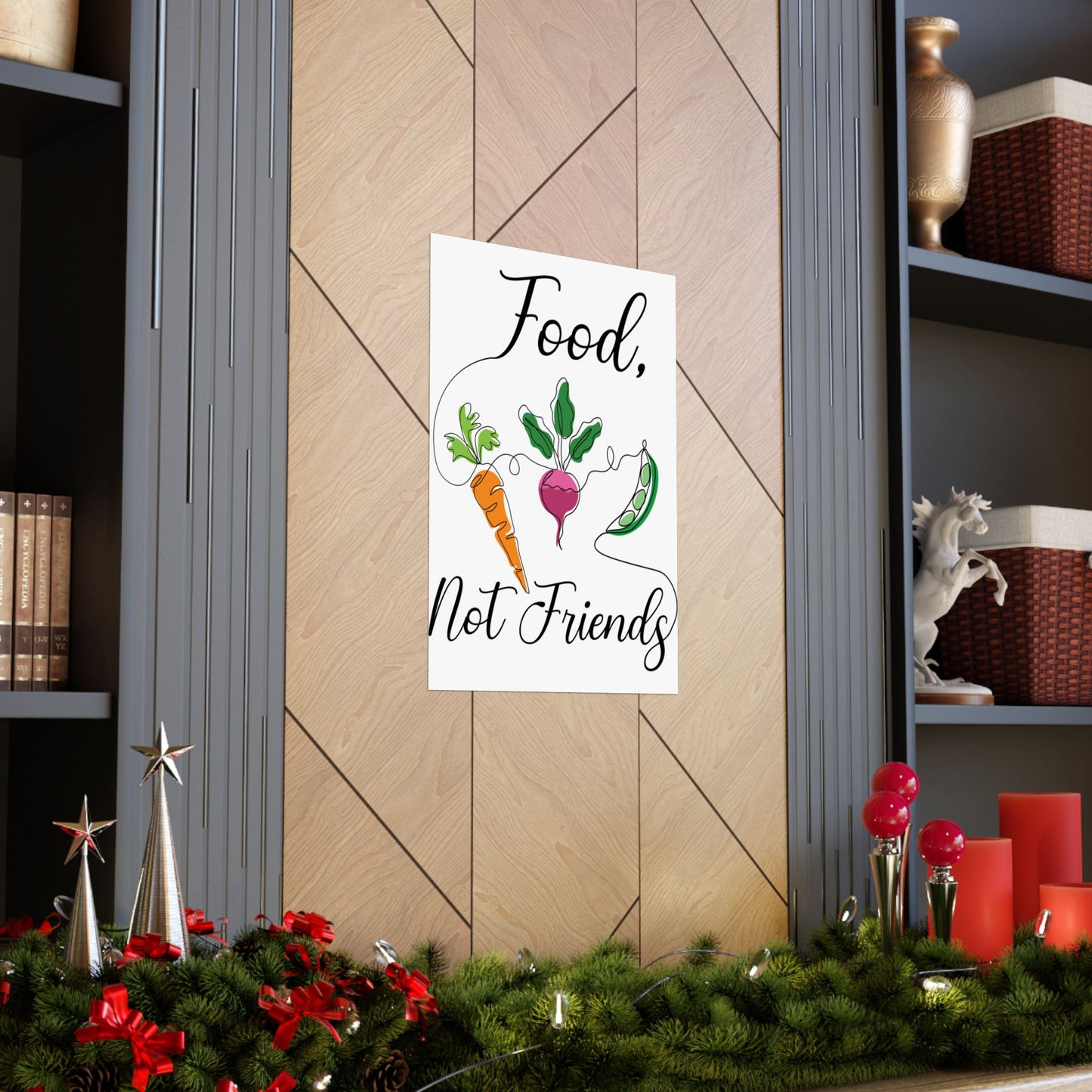 Matte Vertical Posters - Vegan Design