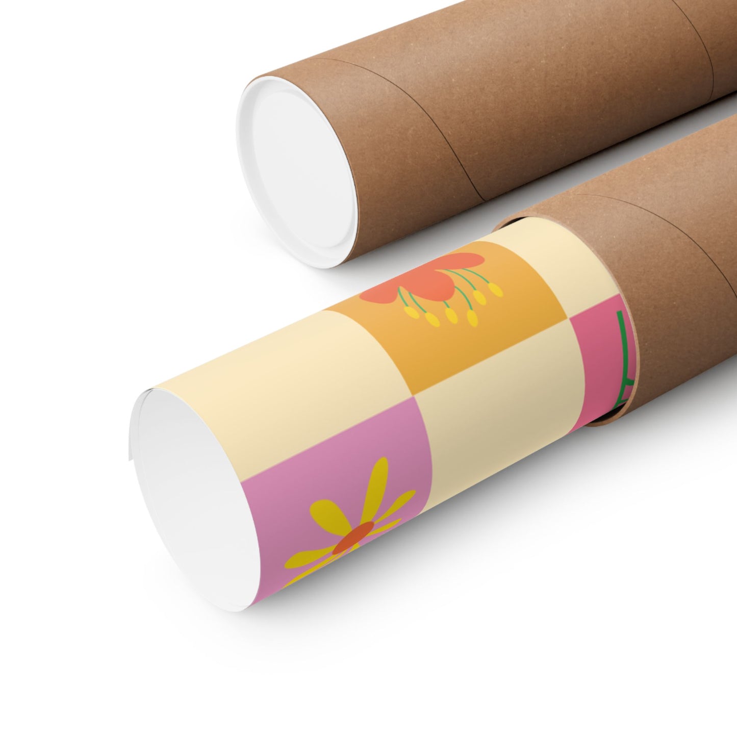 Matte Vertical Posters - Flower Pattern