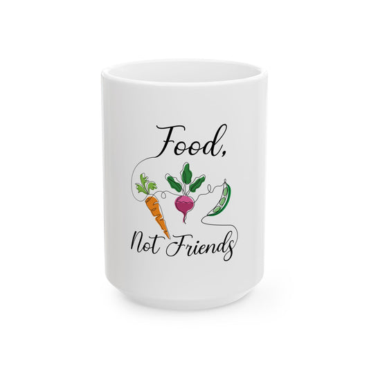 Ceramic Mug, (11oz, 15oz) - Vegan Design