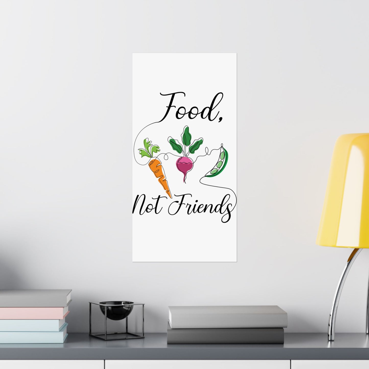 Matte Vertical Posters - Vegan Design