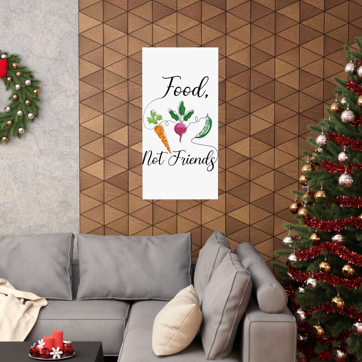 Matte Vertical Posters - Vegan Design