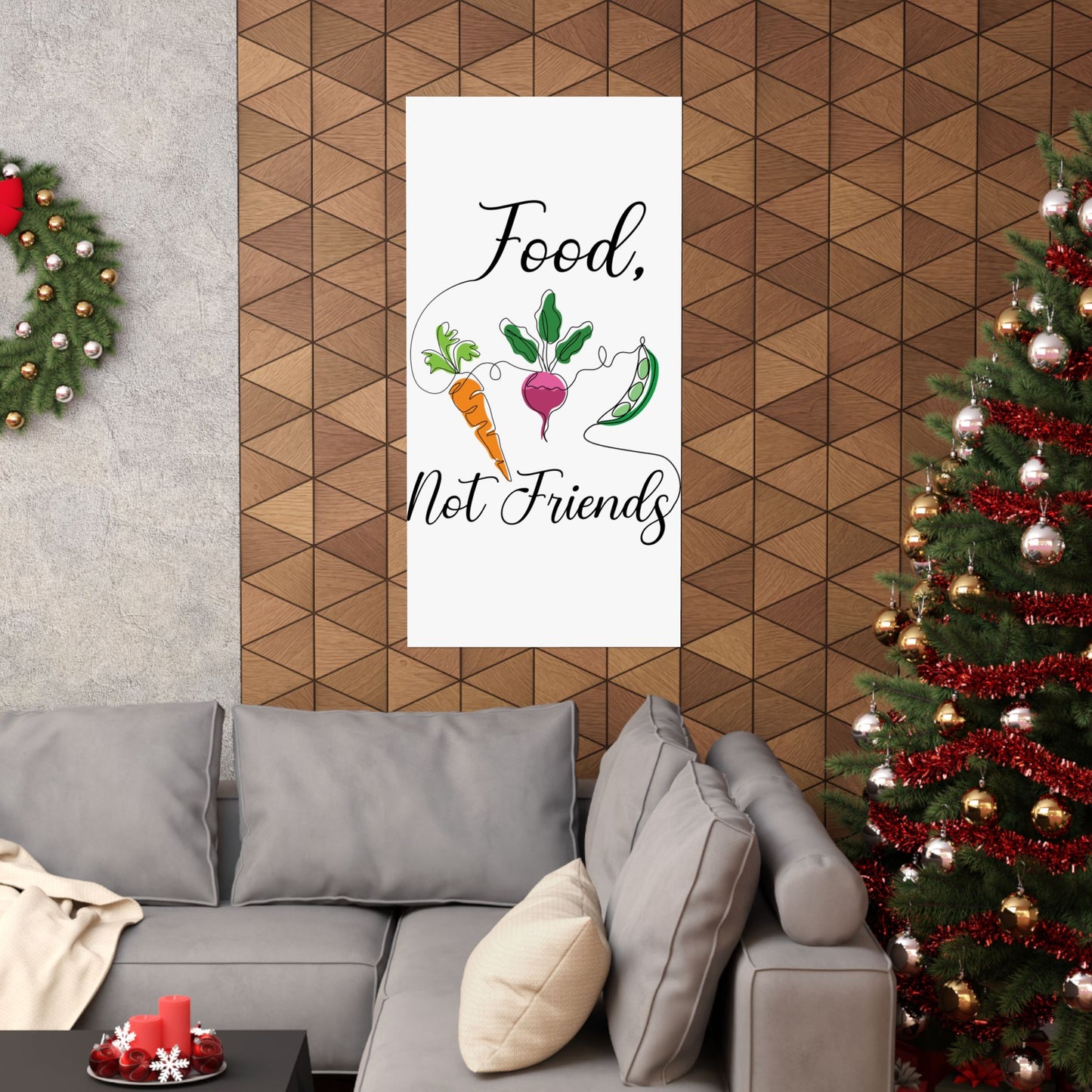 Matte Vertical Posters - Vegan Design