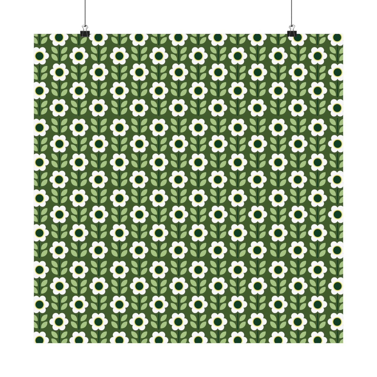 Matte Vertical Posters - Daisy Maze