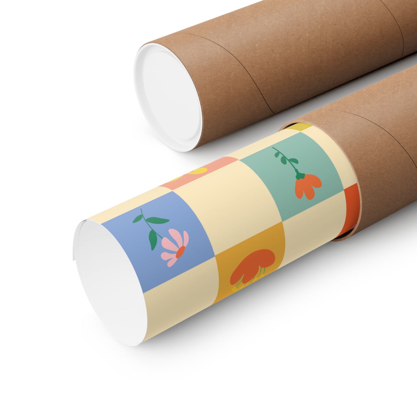 Matte Vertical Posters - Flower Pattern