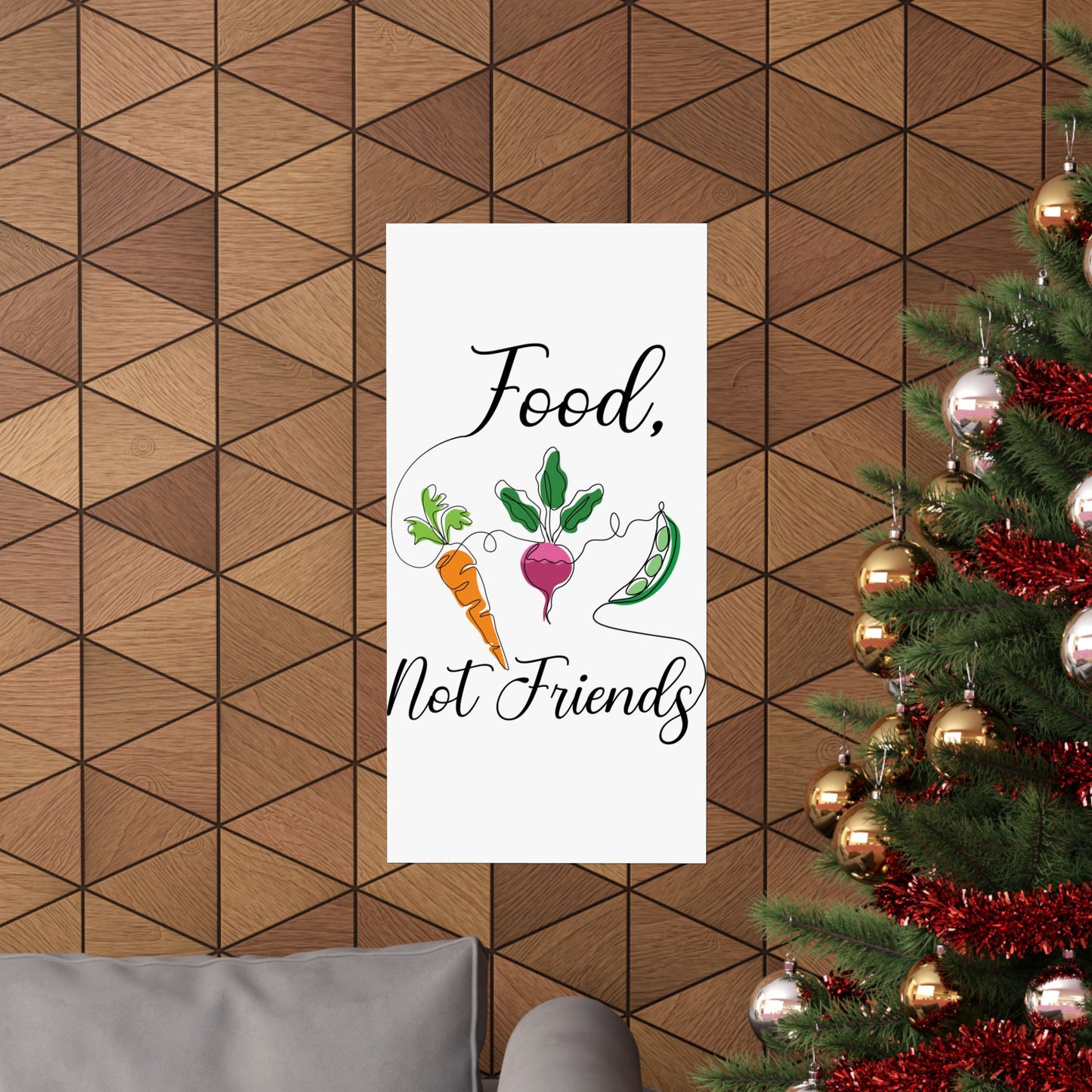 Matte Vertical Posters - Vegan Design