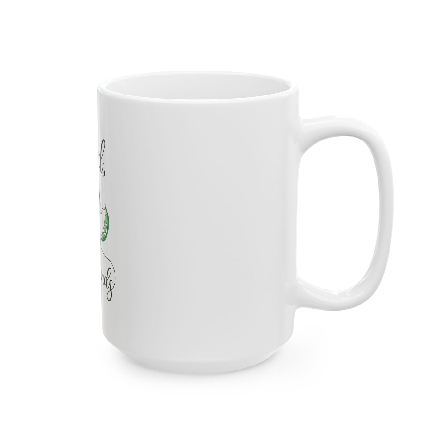 Ceramic Mug, (11oz, 15oz) - Vegan Design