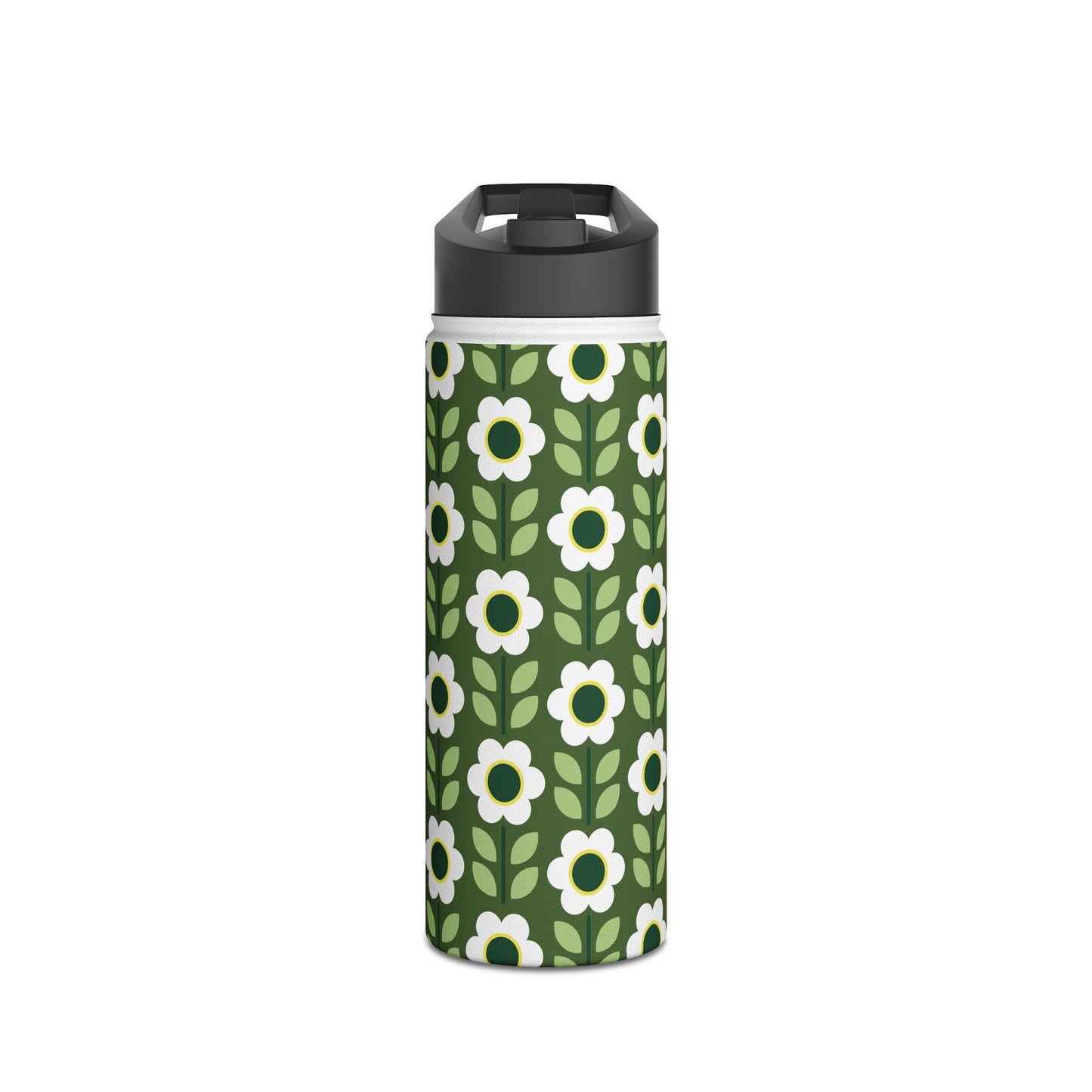 Stainless Steel Water Bottle, Standard Lid - Daisy Maze