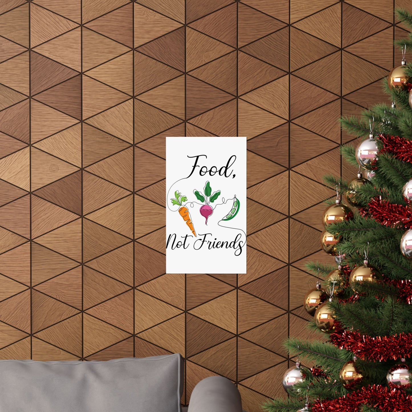 Matte Vertical Posters - Vegan Design